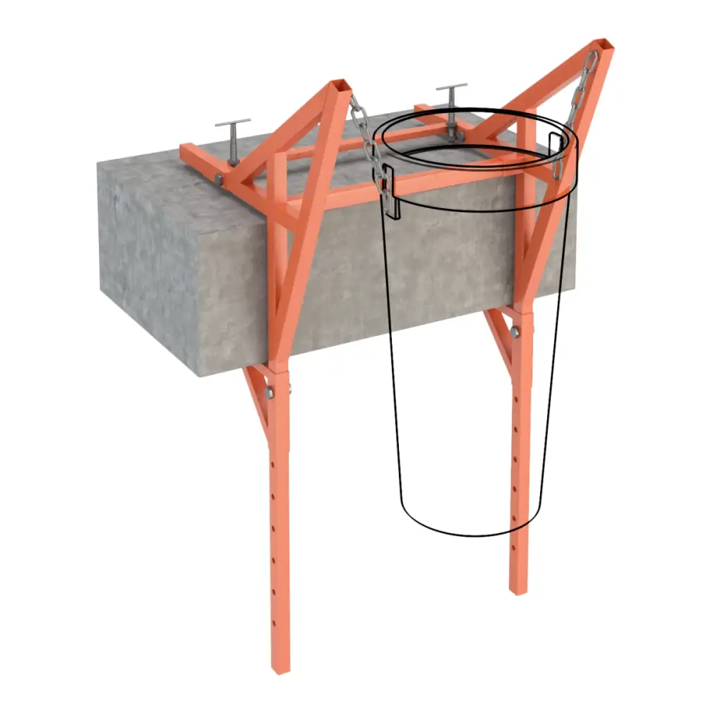 Кронштейн для строительного мусоропровода